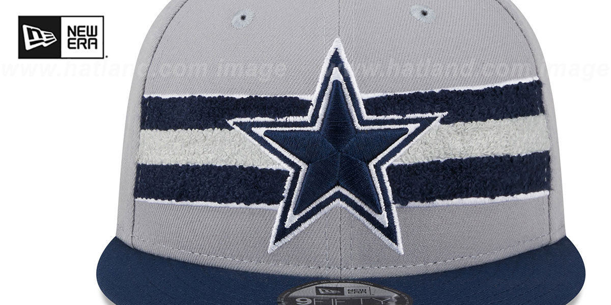Dallas Cowboys CHENILLE BAND SNAPBACK Grey-Navy Hat