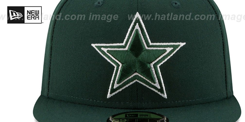 Dallas Cowboys LEAGUE BASIC Green Fitted Hat by New Era