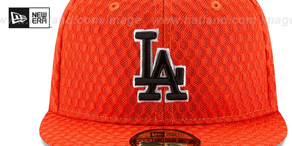 Los Angeles Dodgers 2017 MLB HOME RUN DERBY Orange Fitted Hat