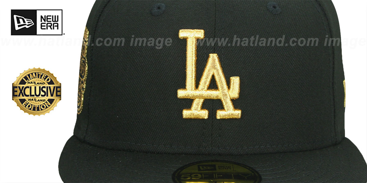 New Era 59Fifty Cappellino Rigido World Series Gold LA Dodgers – MLB Taglia Unica 100% Poliestere