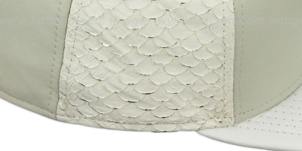 Los Angeles Dodgers FISHSCALE LEATHER STRAPBACK Hat