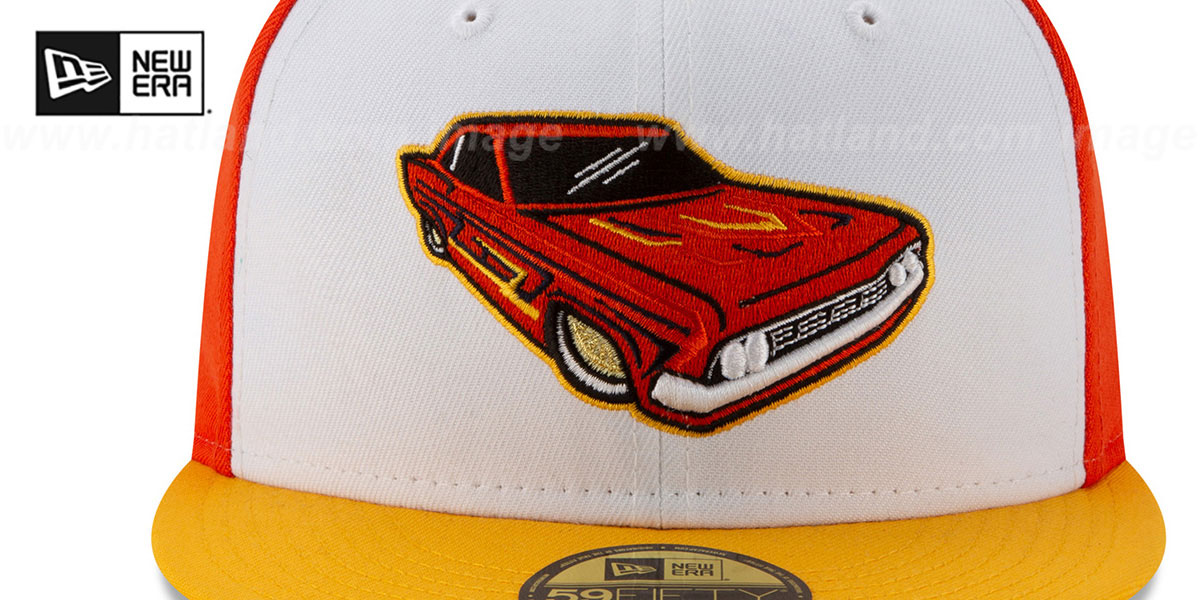 Fresno Grizzlies COPA WhiteOrangeGold Fitted Hat