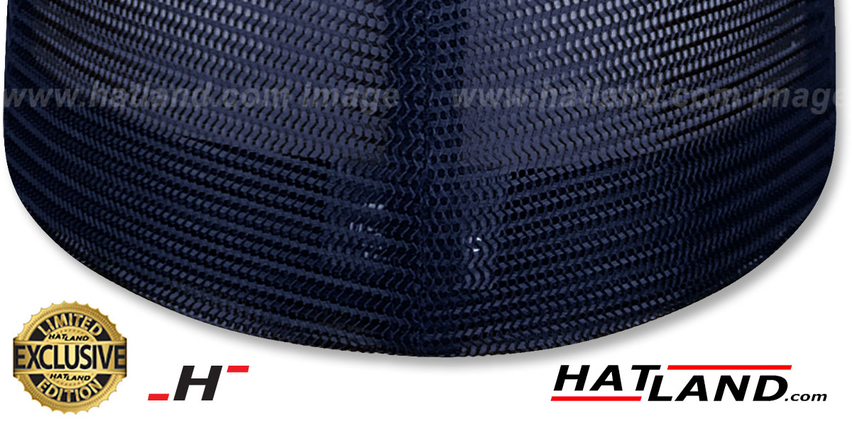 Hatland MESH-BACK HYBRID E5-BLANK Navy-Navy Fitted Hat