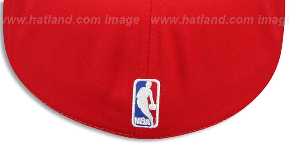 New Jersey Nets AJD THROWBACK PINWHEEL NavyRed Fitted Hat by Ree
