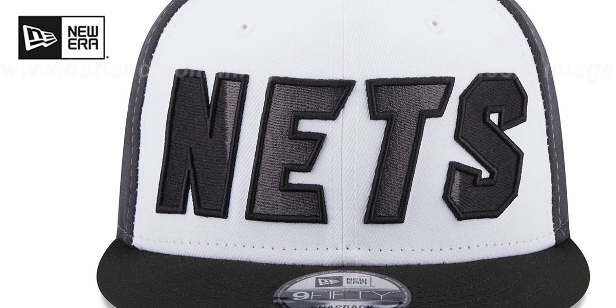 Brooklyn Nets COLOR BLOCK BACK HALF SNAPBACK Hat by New Era