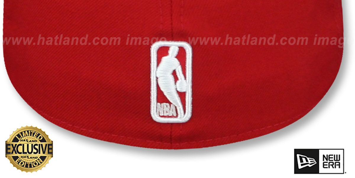 Brooklyn Nets NBA TEAMBASIC RedWhite Fitted Hat by New Era