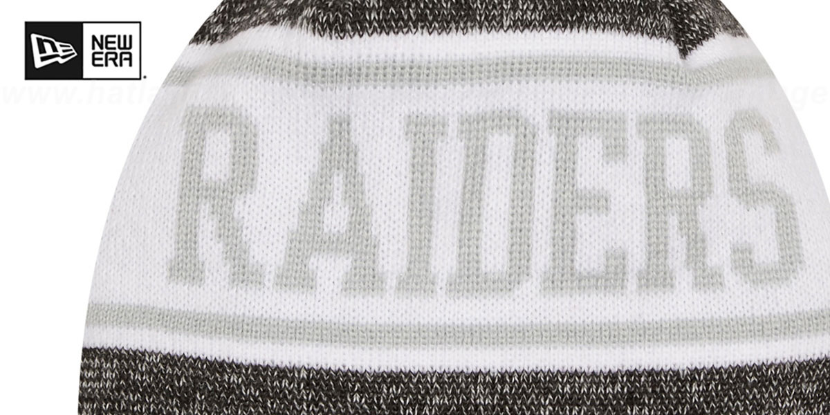 Kansas City Raiders BANNER Knit Beanie Hat by New Era