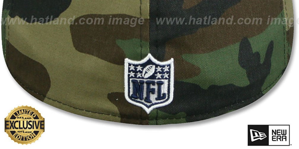 St Louis Rams NFL TEAM-BASIC Army Camo Fitted Hat by New Era
