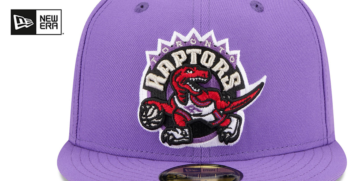 Toronto Raptors 1ST SEASON ANNIVERSARY SIDE-PATCH Purple Fitted H