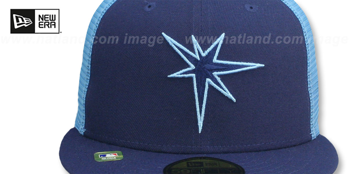 Tampa Bay Rays 2023 2T BATTING PRACTICE TRUCKER NavySky Fitted H