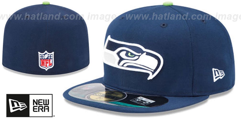 Seattle Seahawks NFL SUPER BOWL XLIX ONFIELD Navy Fitted Hat