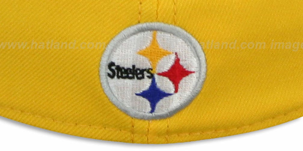 Pittsburgh Steelers COIN TOSS FLEX GoldBlack Hat by New Era
