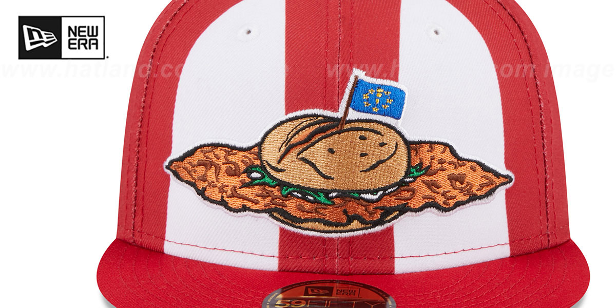 Fort Wayne TinCaps THEME NIGHT WhiteRed Fitted Hat