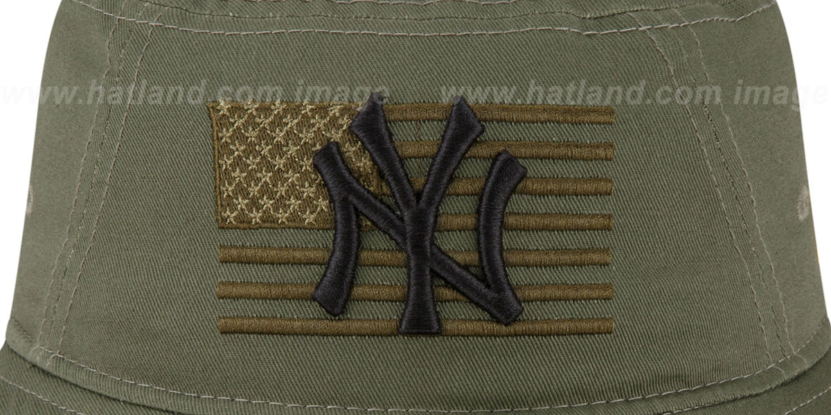New York Yankees 2023 ARMED FORCES STARS N STRIPES BUCKET Hat