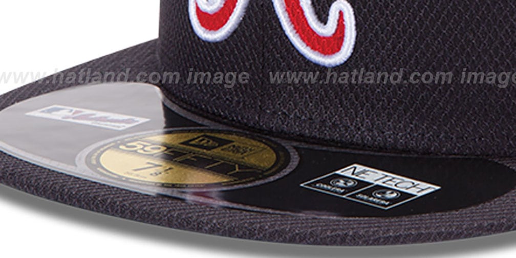 Atlanta Braves MLB DIAMOND ERA 59FIFTY Navy BP Hat