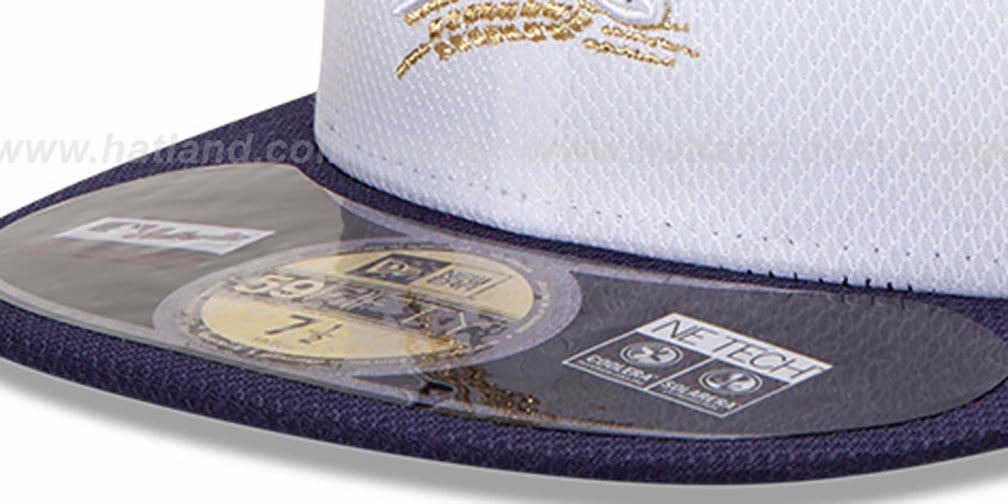 Milwaukee Brewers MLB DIAMOND ERA 59FIFTY WhiteNavy BP Hat
