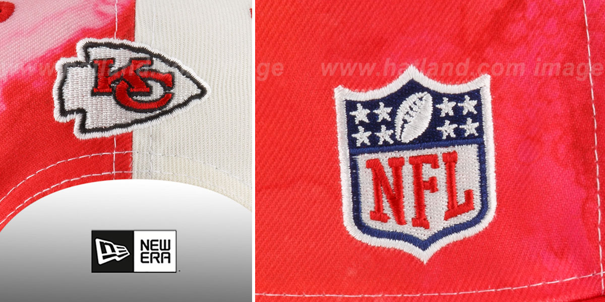 Kansas City Chiefs 2022 NFL SIDELINE TIEDYE SNAPBACK Hat