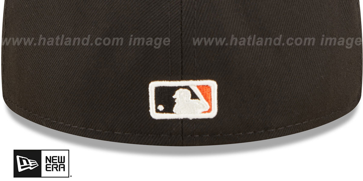 San Francisco Giants FLORAL WATERCOLORS Black Fitted Hat