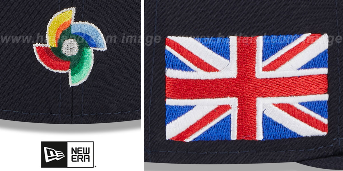 Great Britain 2023 WBC GAME Navy Hat by New Era