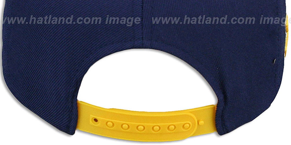 Michigan LACROSSE SUPERARCH SNAPBACK NavyGold Hat by Zephyr