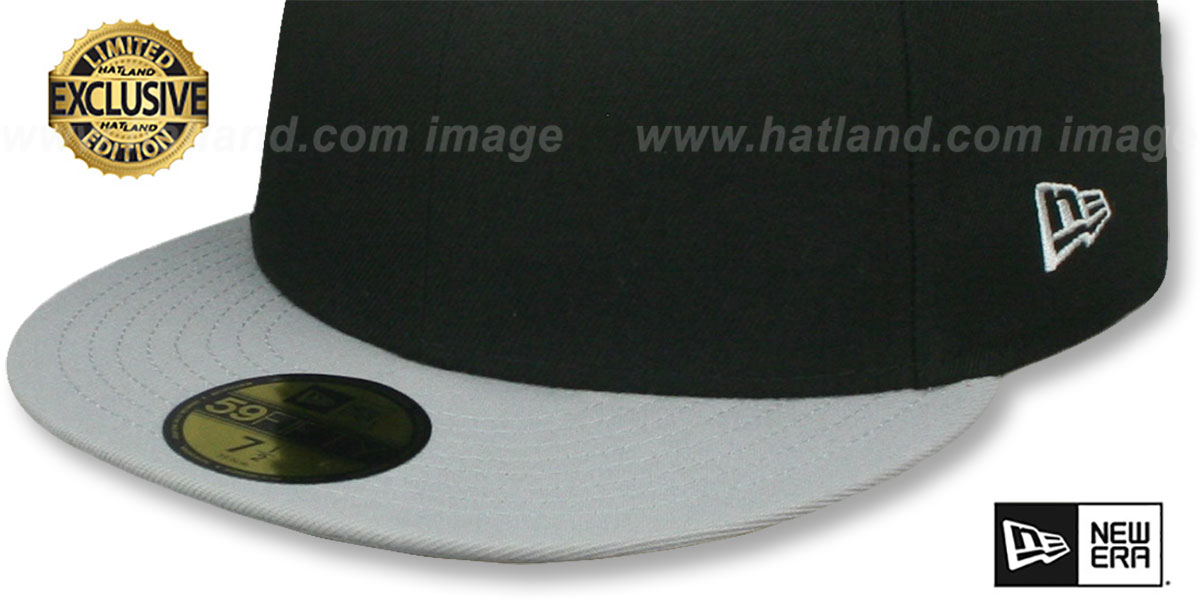 New Era 2T 59FIFTYBLANK BlackGrey Fitted Hat