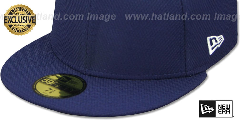 New Era DIAMOND TECH 59FIFTYBLANK Light Navy Fitted Hat