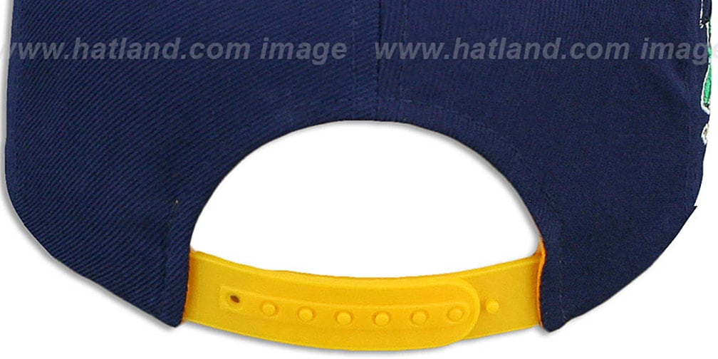 Notre Dame LACROSSE SUPERARCH SNAPBACK NavyGold Hat by Zephyr