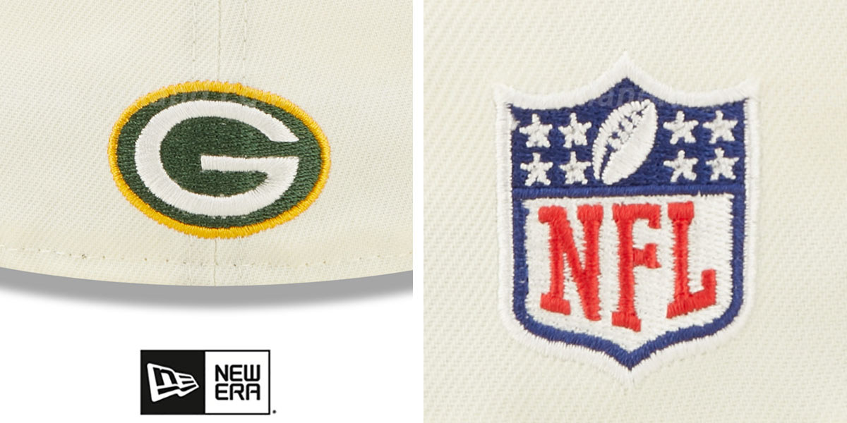 Green Bay Packers 2022 NFL SIDELINE CreamGreen Fitted Hat