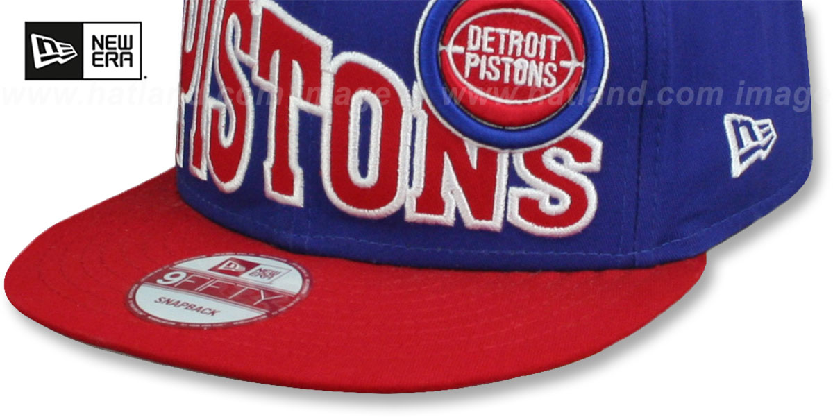 Detroit Pistons STOKED SNAPBACK RoyalRed Hat by New Era