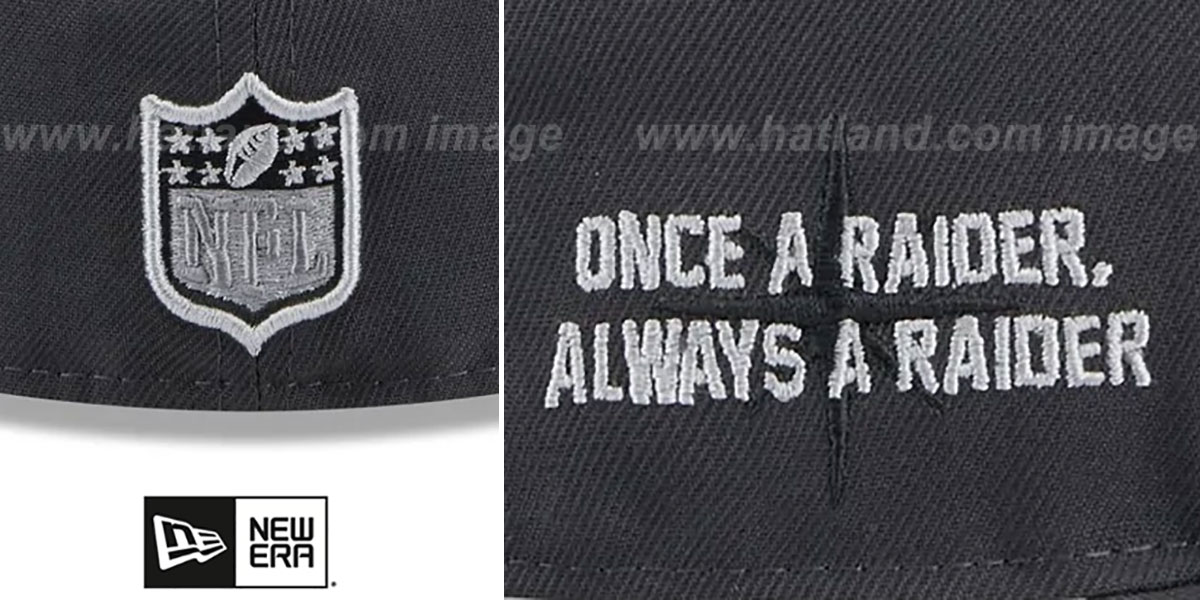 Las Vegas Raiders 2024 ONSTAGE NFL DRAFT Grey Fitted Hat