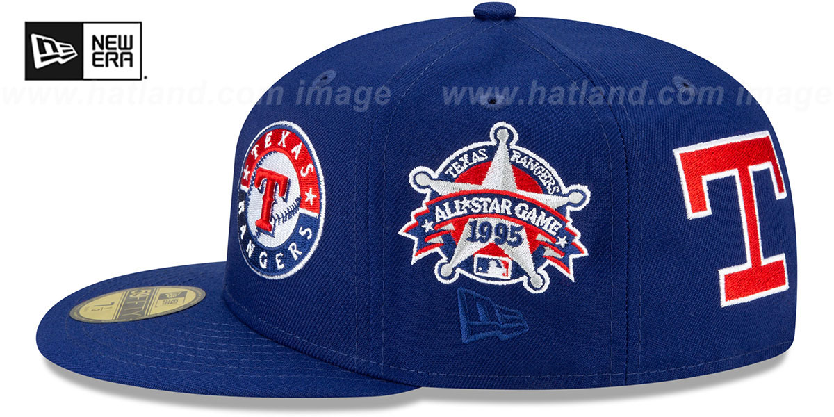 Evolution Patch Texas Rangers EVOLUTION-PATCHES Royal Fitted Hat by New Era
