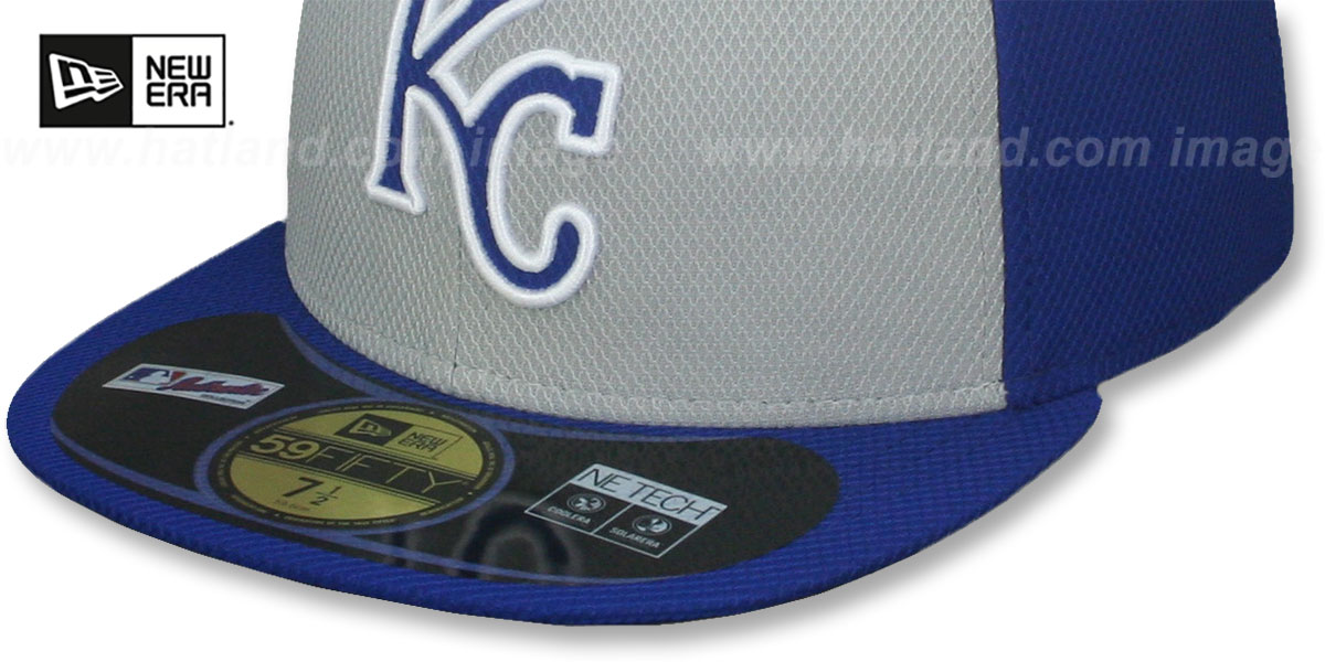 Kansas City Royals MLB DIAMOND ERA GreyRoyal ,BP Hat