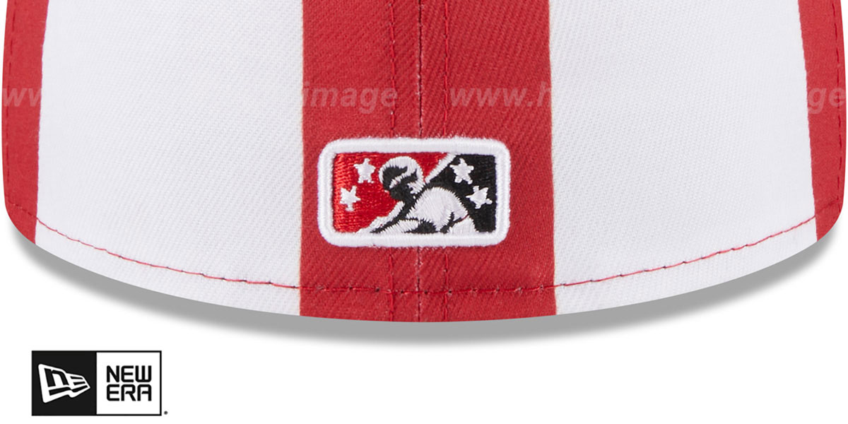 Fort Wayne TinCaps THEME NIGHT WhiteRed Fitted Hat