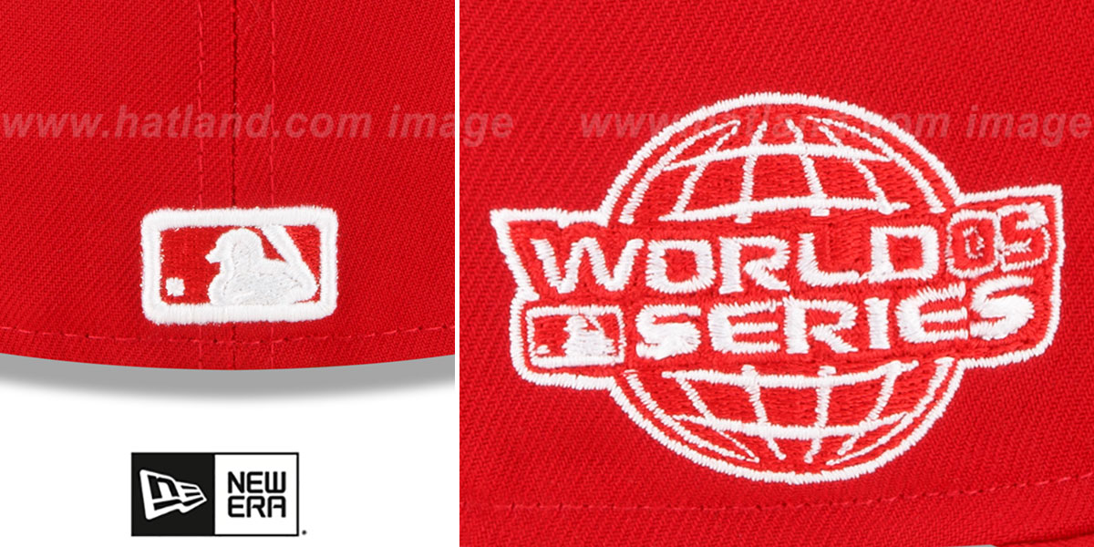 Chicago White Sox 2005 WS SIDEPATCH UP RedWhite Fitted Hat
