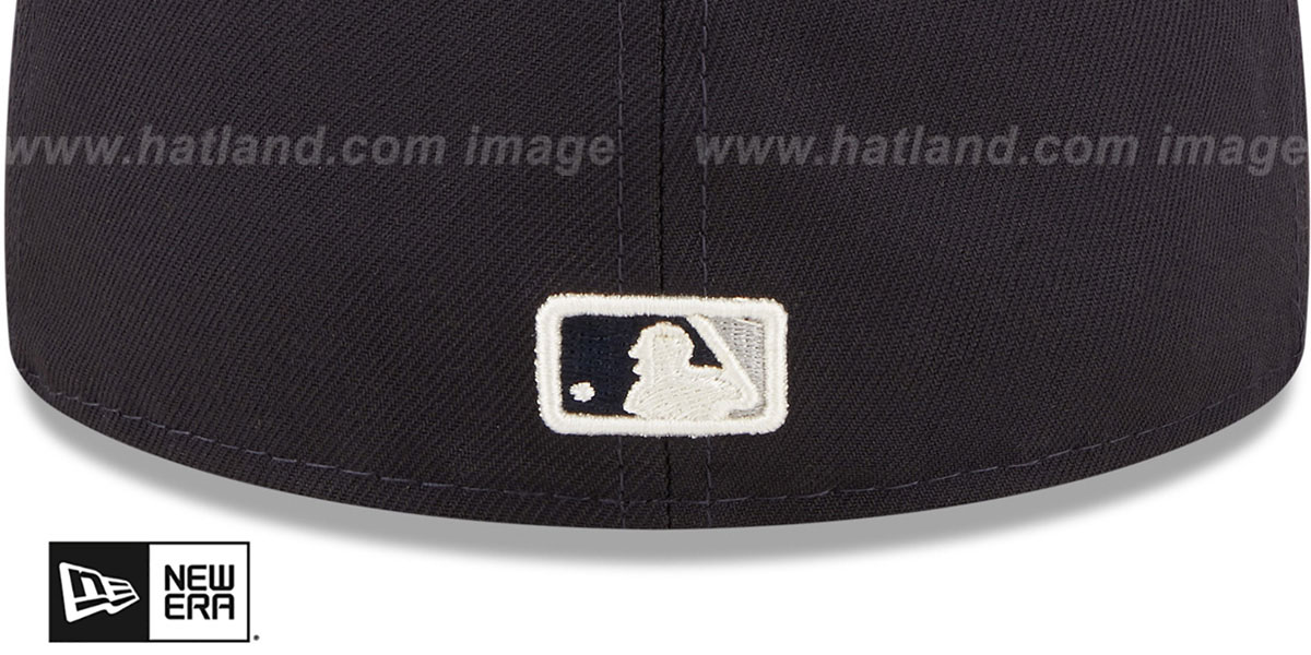 New York Yankees FLORAL WATERCOLORS Navy Fitted Hat