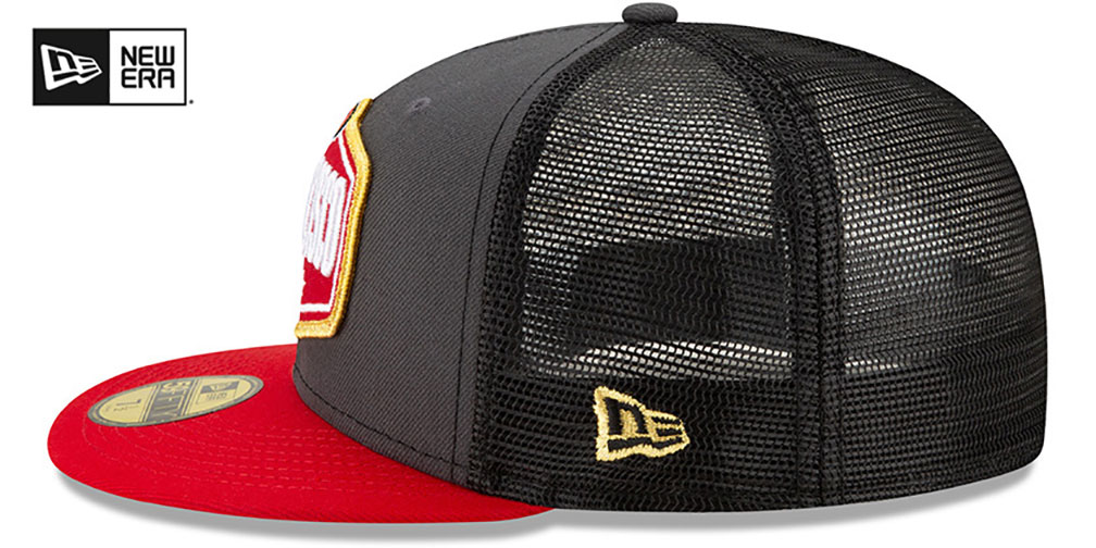 San Francisco 49ers 2021 NFL TRUCKER DRAFT Fitted Hat