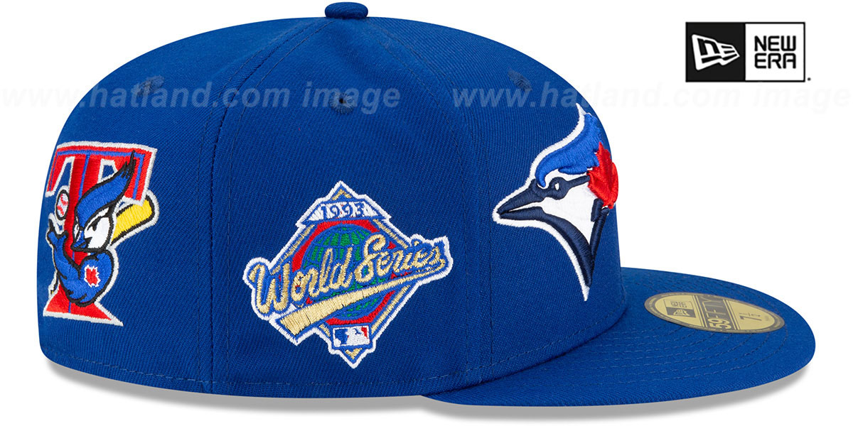 Toronto Blue Jays EVOLUTIONPATCHES Royal Fitted Hat