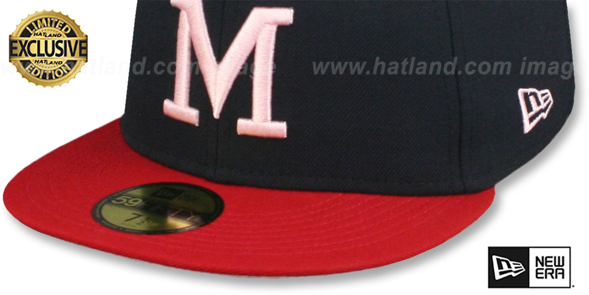 atlanta braves fitted hat white