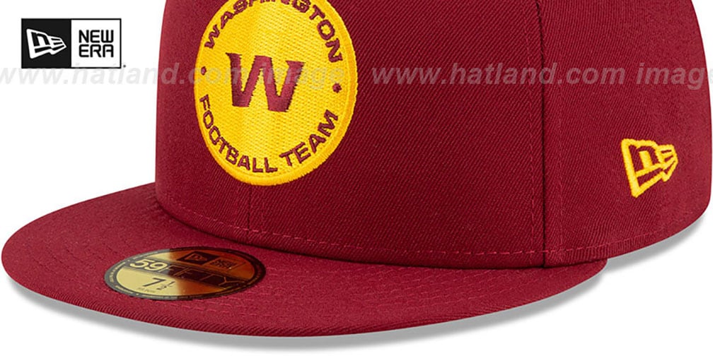 Washington Football Team NFL TEAMBASIC Burgundy Fitted Hat