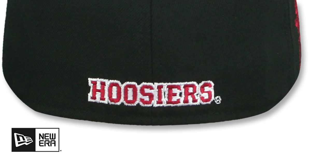 Indiana NCAA TEAM-BASIC SIDE PATCH Black Fitted Hat