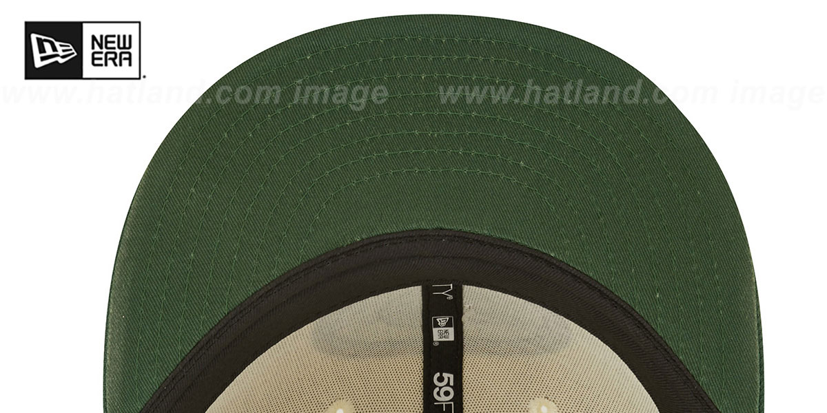 Green Bay Packers 2022 NFL SIDELINE CreamGreen Fitted Hat