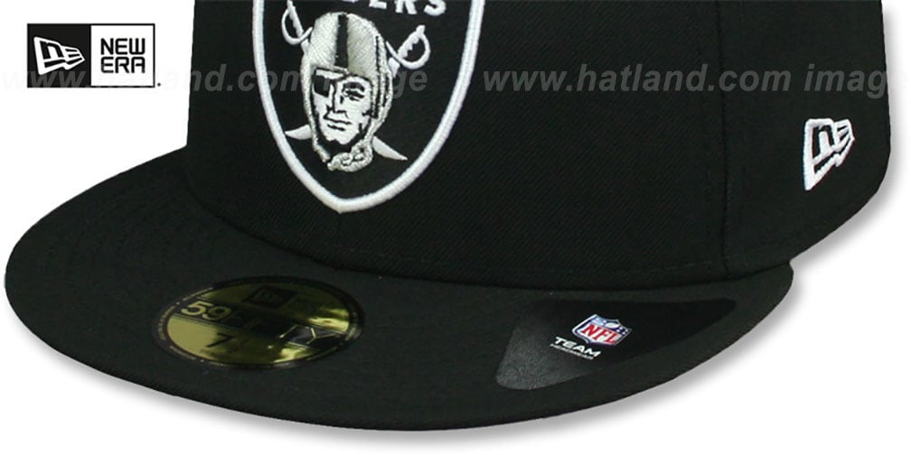 Las Vegas Raiders PINKBOTTOM Black Fitted Hat by New Era
