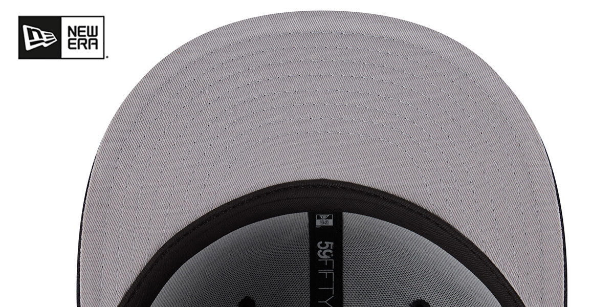 Side Script Hat Chicago White Sox SIDE SCRIPT WORDMARK Black Fitted Hat