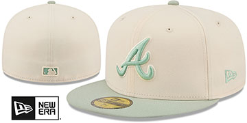 Braves 2026 COLOR PACK Cream-Sage Fitted Hat by New Era