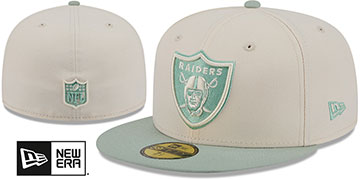 Raiders 2026 COLOR PACK Cream-Sage Fitted Hat by New Era