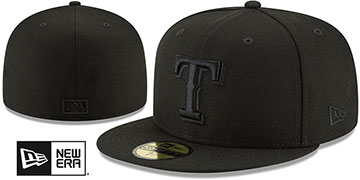 Rangers BLACKOUT Fitted Hat by New Era