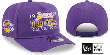 Lakers HISTORIC CHAMPIONS AF SNAPBACK Purple Hat by New Era