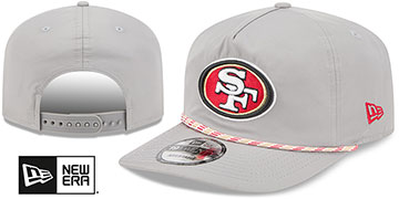 49ers 1920 ROPE SNAPBACK Grey Hat by New Era
