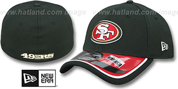 49ers 2014 NFL STADIUM FLEX Black Hat by New Era