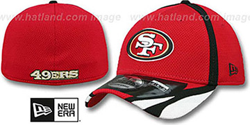 49ers 2014 NFL TRAINING FLEX Red Hat by New Era